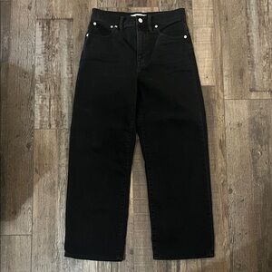 Madewell Women's Classic Black Cropped Jeans